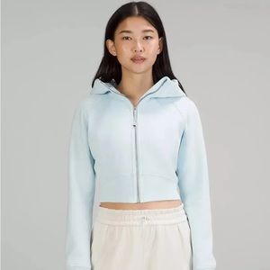 lululemon full zip scuba Light Blue Jacket